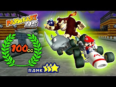Mario Kart DS - 100cc All Cups (3-Star Rank) [4K]