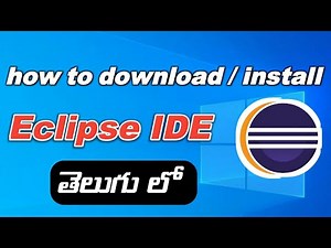 how to download eclipse ide in telugu | eclipse ide downloading process for web development|