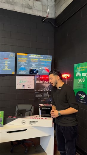 Ceramic Pro sent over a sample roll of their new Kavaca tint — so we’re putting it through real-world testing at CHRISPY Auto Styling. Always exploring the next level of heat rejection and clarity 🔥 • • • #windowtint #explore #trending #ceramictint #ceramicpro #explore | Chrispy Auto Styling