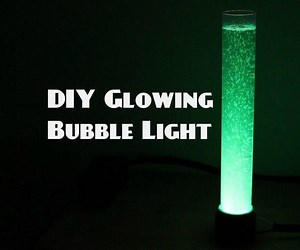 DIY GLOWING BUBBLE LIGHT - How to Make Your Own Futuristic Desk Light!