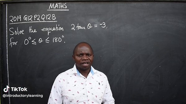 MATHS- 2019 G12 P2 Q12B trigonometric equations #solve #cupcut