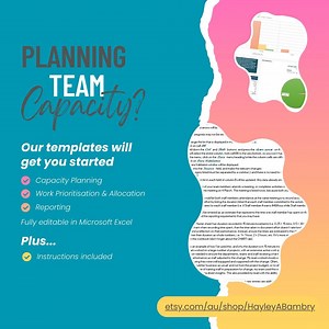 Team Management Templates: Work Prioritisation and Allocation, Capacity Planning, Effort Tracking and Reporting. Instructions Included! - Etsy