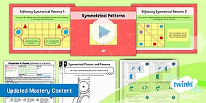 PlanIt Maths Year 4 Properties of Shapes Lesson Pack 7: Complete a Symmetric Figure