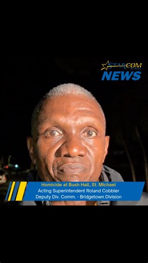 Breaking News: Barbados has recorded another homicide, this time a 46 year old male has been stabbed at Bush Hall, St. Michael. Deputy Divisional Commander of the Bridgetown Division, Roland Cobbler spoke to Starcom Network at the scene moments ago. More details as they become available. #StarcomNetwork #TheLatest #Barbados | Starcom Network News