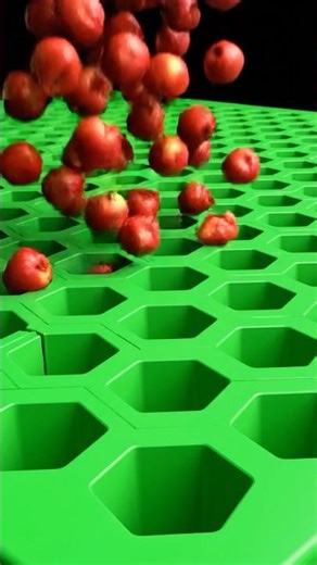 Red Apples vs Green Holes! 🍎✨ Most Satisfying ASMR #shorts #asmr #satisfying #apples #3danimation