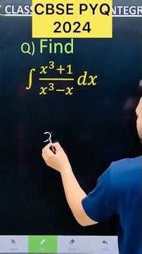 Q) If Integration ∫ ( x^3 + 1 ) ( x^3 - x) (x) #cbse2024 #CBSE2025 #cbse #integration #cbse