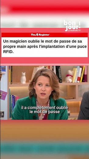 Un magicien s'est fait implanté un puce dans la main et a oublié son mot de passe !｜TF1 INFO