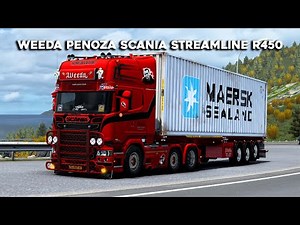 ETS2 Mods 1.43 Weeda Penoza Scania Streamline R450 6x2 Midlift | Fred's SCANIA | Promods