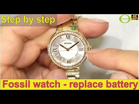 How to change the battery of a Fossil ES3274 analog watch
