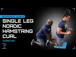 How to do a Single Leg Nordic Hamstring Curl -- Isometric