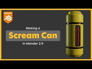 Monsters Scream Can | Complete Timelapse | Blender 2.90