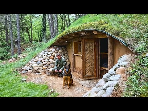 Man Builds a Hidden UNDERGROUND CABIN Deep in the Forest | Start to Finish by @lesnoy