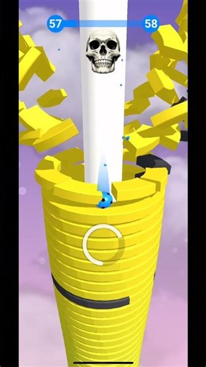 Stack ball level 57-59 fast stack #stackball #gameplay #shorts