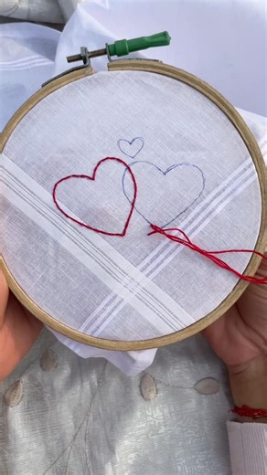 Handmade embroidery handkerchief 😍 #handkerchief #embrideryhandkerchief #viralhankey #ytshorts