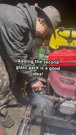 Starting my snow Deere!