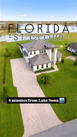 🌅🌊 BRAND NEW LAKEFRONT LUXURY HOME FOR SALE near Lake Nona | modern waterfront estate