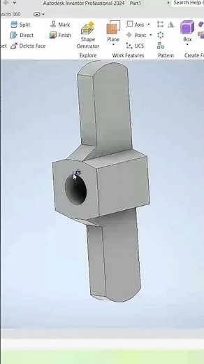 Puller Tool Modeling in Autodesk Inventor | PART-9 | Step-by-Step | SHORTS | DEVELOPMECH