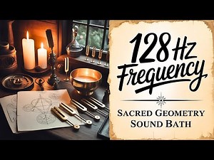 128 Hz Frequency + 444 Hz Music || Sacred Geometry Sound Bath || Whole Body Regeneration