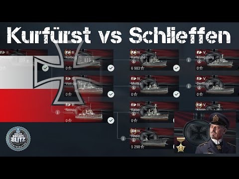 Line Split - German Battleships - World of Warships Blitz