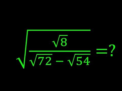 Only 1% Solve This Square Root Simplification Trick! Math Olympiad
