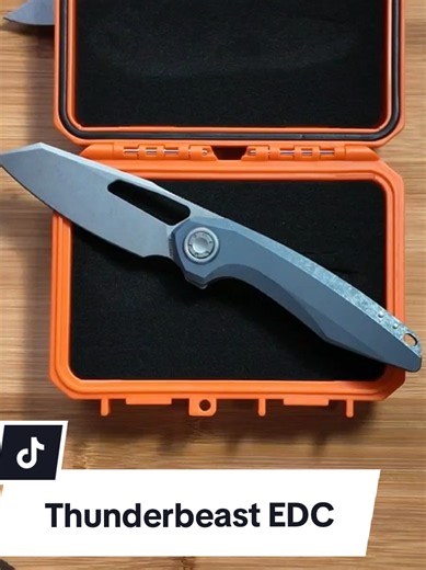 The Vosteed Thunderbeast is coming! 🔥 3.49” of M390 steel paired with a titanium handle—this one is an absolute beast. No official release date yet, but keep an eye out because you’re not gonna want to miss this drop! #Vosteed #Thunderbeast #EDC #EverydayCarry #KnifeCommunity
