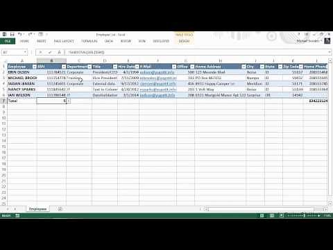 Microsoft Excel for Business Tutorial | Managing Customers, Vendors, and Employees - Part 1