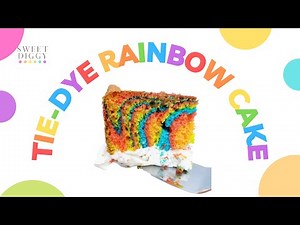 How to make a Rainbow Tie Dye cake 🌈