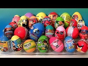 33 Surprise Eggs Kinder Surprise Spongebob Mickey Mouse Disney Pixar Cars Eggs || global challanger|