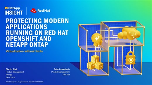 Protecting modern applications running on Red Hat OpenShift and NetApp ONTAP | NetApp Video