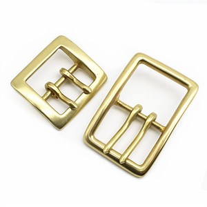[Hot Item] 40mm Vintage High Quality Metal Buckles Multi-Purpose Double Prong Square Solid Brass Pin Buckles for Men Women Belts