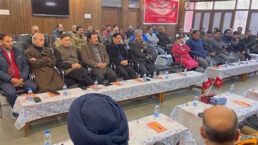The two-day Working Committee meeting of the Jammu & Kashmir National Conference began today at 11 AM at the party headquarters, Nawa-i-Subh, Srinagar. Chaired by Party President Dr. Farooq Abdullah and attended by Vice President and Hon’ble Chief Minister Omar Abdullah, the meeting saw the presence of all Working Committee members and special invitees. The session is currently ongoing and will continue tomorrow, with discussions focused on key party matters and public hardships. | J&K National 