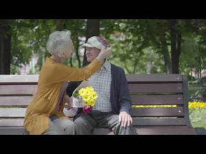 Elderly Love Forever | Old Couple’s Sweet Moment in the Park | alove