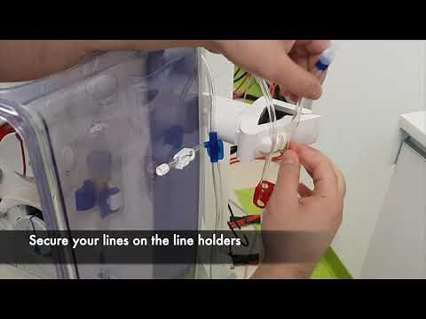 HOW TO LINE and PRIME A FRESENIUS 5008 DIALYSIS MACHINE - SEHA KIDNEY CARE