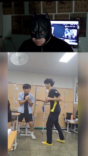 Batman Tries Not to Laugh 🤣 #funny #dontlaught #memes #reaction