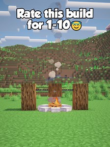Minecraft Realistic Campfire Build Tutorial