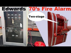Edward 6500 Two-Stage Fire Alarm Control Panel 1970's Fire Alarm Technology. My Coolest System Ever!