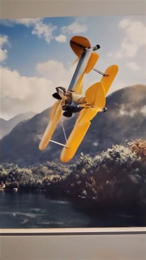 Biplane does a loop to loop absolutely stunning! 💫🌞