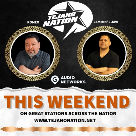 Tune in to Tejano Nation Radio with ROMEO & Jammin J Javi on great stations across the nation this weekend. Call in your requests and shouts to 1-866-3-TEJANO. See the full list of stations & showtimes at TejanoNation.net/tejanonationradio | Tejano Nation