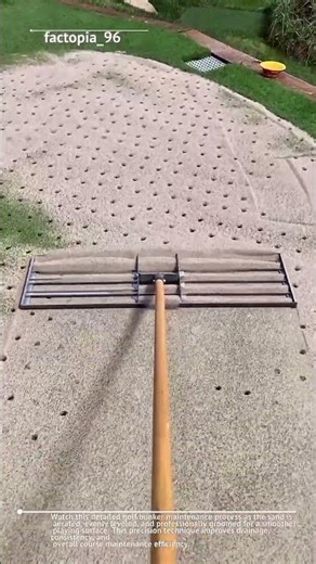 Satisfying Golf Bunker Maintenance Process! Perfect Sand Leveling Technique ⛳