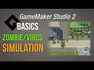 🔴 Zombie/virus simulation [Game Maker Studio 2 | Basics]