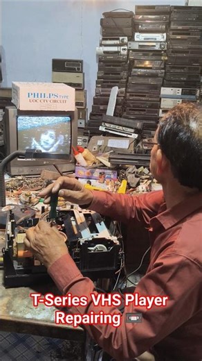 T-Series VHS Player Repairing 📼 #tseries #vhs #player #repairing #video #shorts #youtube