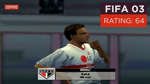 The evolution of Kaka, from FIFA 03 to FIFA 18... 🎮 | COPA90