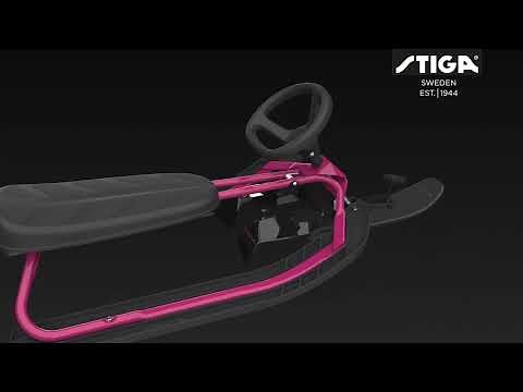 STIGA Snowracer Iconic, showing of the details