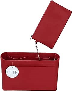 Purse Organizer Insert For Handbags, Tote Bag Organizer Insert, Handbag Organizer For Tote & Handbags, Compatible with Neverful Speedy and More (XLarge,Red)