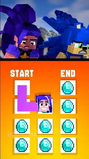 Sonic Play in New Maze with Lily 😁 Minecraft Sonic #minecraft #sonic #sonicthehedgehog