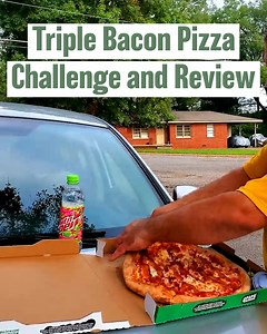 Papa John’s Triple Bacon Pizza 🥓🍕 | Da Garbage Disposal