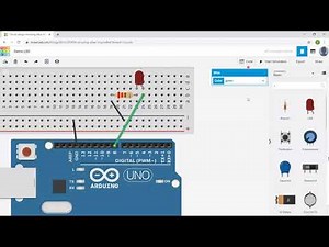LED with Serial Monitor (Tinkercad Simulation)