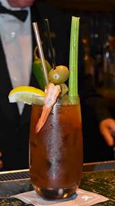 For 31 years, beloved St. Regis bartender, Harry, has been crafting cocktails and creating memories for our guests.⁠ ⁠ Here's a look at how he prepares The St. Regis Houston signature Bloody Mary, a spicy blend of Patron Silver Tequila, fresh jalapeño, and Cajun spice. | Houston Grand Hotel - River Oaks