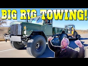 Surprise! Old Military Trucks Are Really GREAT At Towing Heavy Loads!