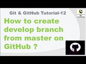 How to create develop branch from master on GitHub ? || Git }} GitHub || Create Branch using Git